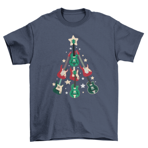 REQUEST-Guitar Christmas Tree T-shirt