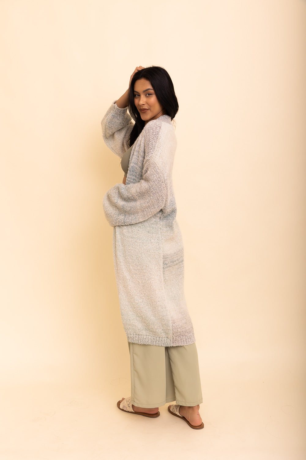 Lounge Around Longline Ombre Cardigan