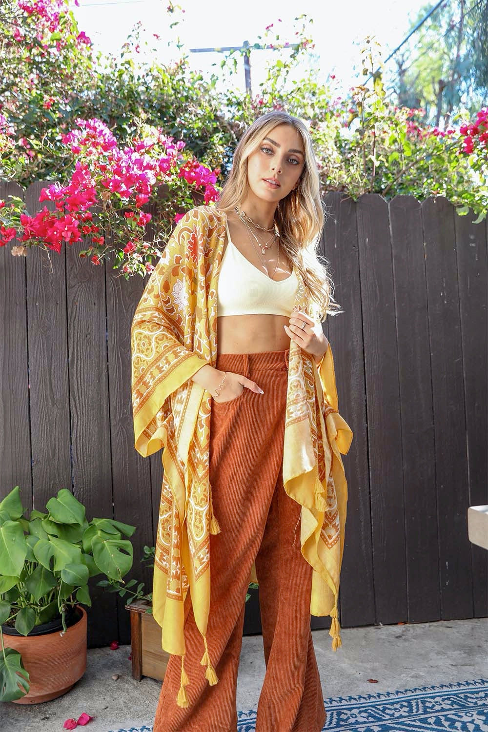 Moroccan Inspired Tapestry Kimono