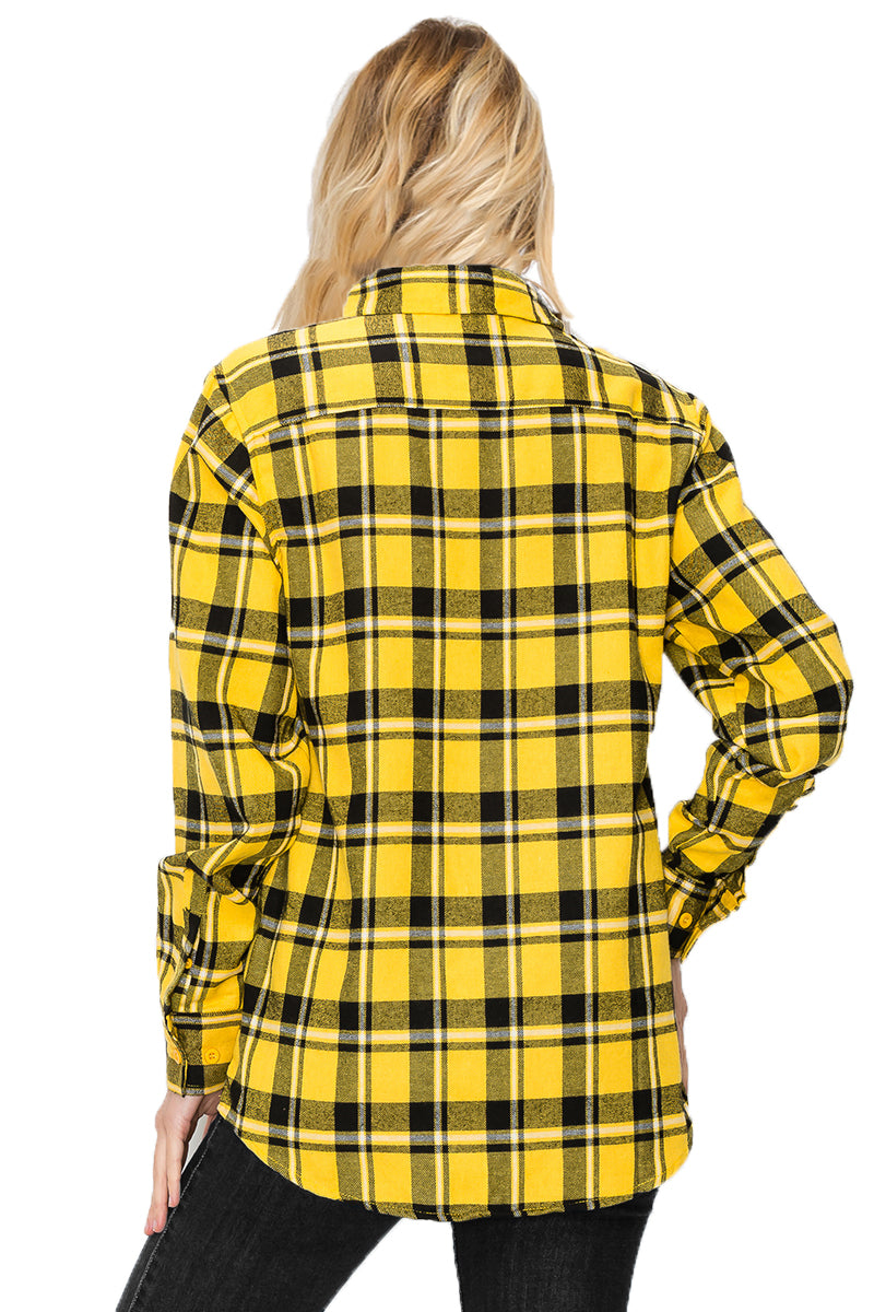 Oversize Boyfriend Plaid Checkered Flannel