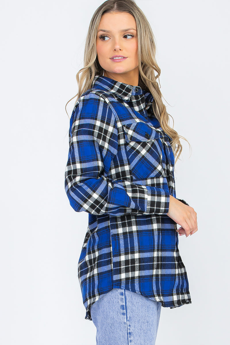 Oversize Boyfriend Plaid Checkered Flannel