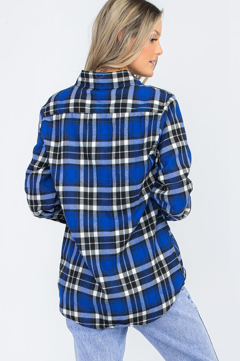 Oversize Boyfriend Plaid Checkered Flannel