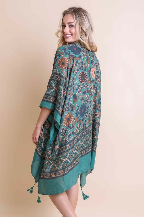 Moroccan Inspired Tapestry Kimono